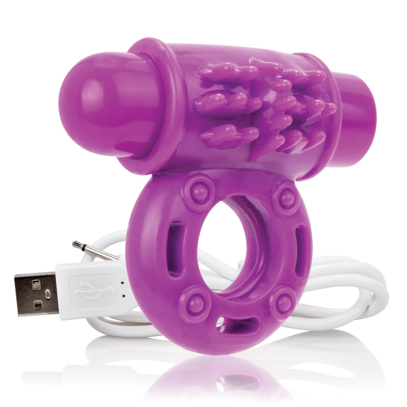 Charged Owow Rechargeable Vibe Ring - Purple