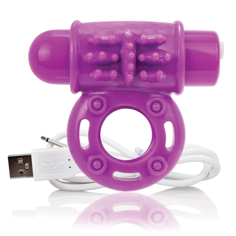 Charged Owow Rechargeable Vibe Ring - Purple