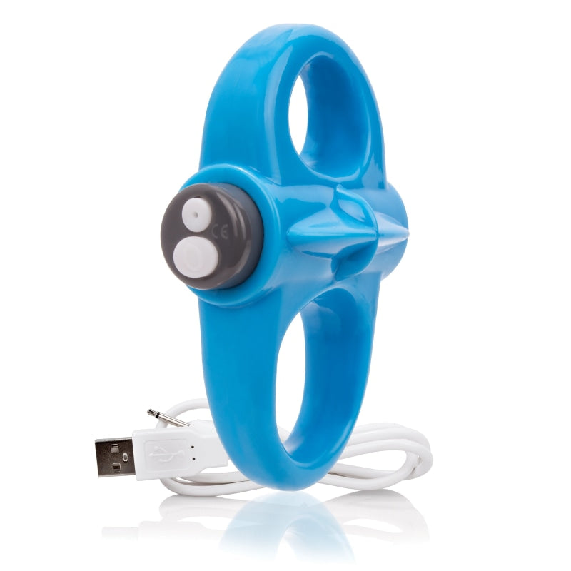 Charged Yoga Rechargeable Vibe Ring - Blue