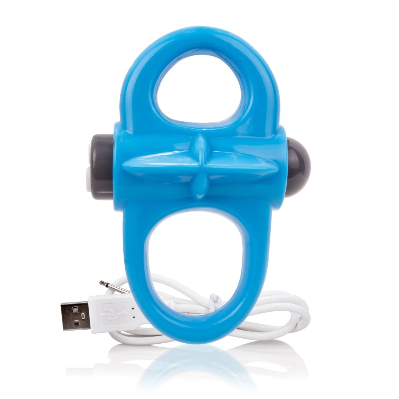 Charged Yoga Rechargeable Vibe Ring - Blue