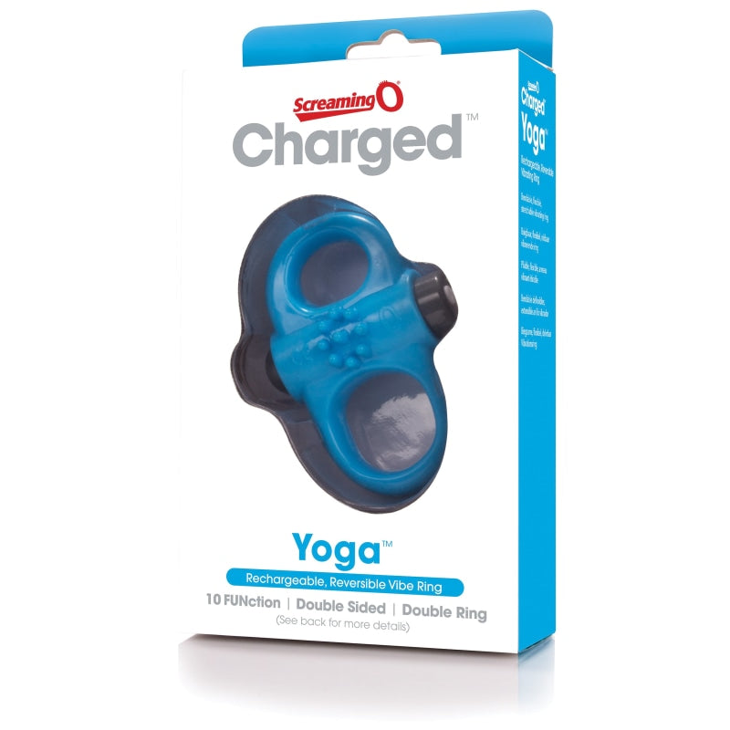 Charged Yoga Rechargeable Vibe Ring - Blue