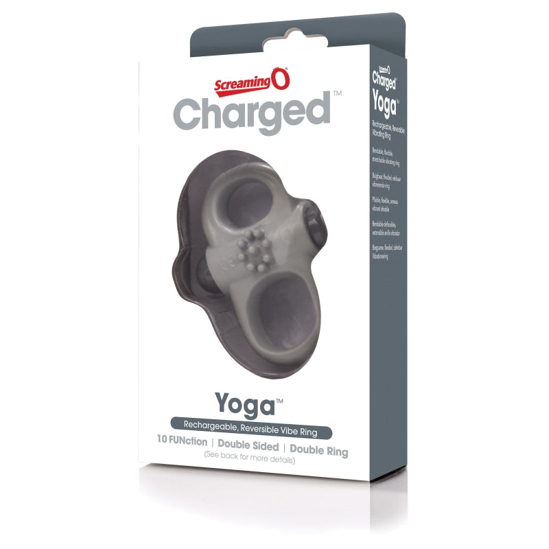 Charged Yoga Rechargeable Vibe Ring - Grey