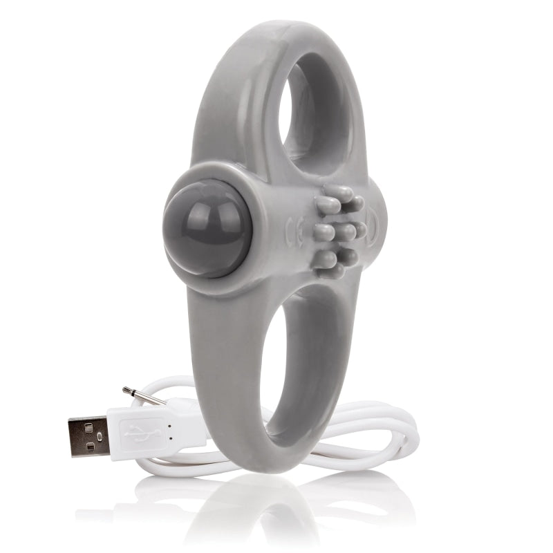 Charged Yoga Rechargeable Vibe Ring - Grey