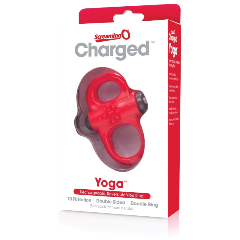 Charged Yoga Rechargeable Vibe Ring - Red