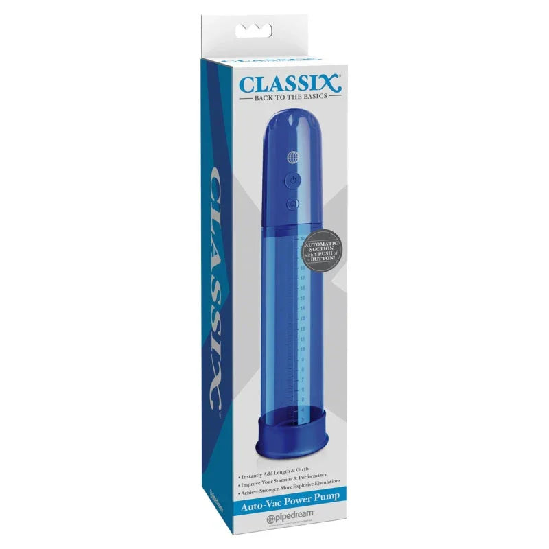 Classix Auto-Vac Power Pump - Blue - MyPleasure