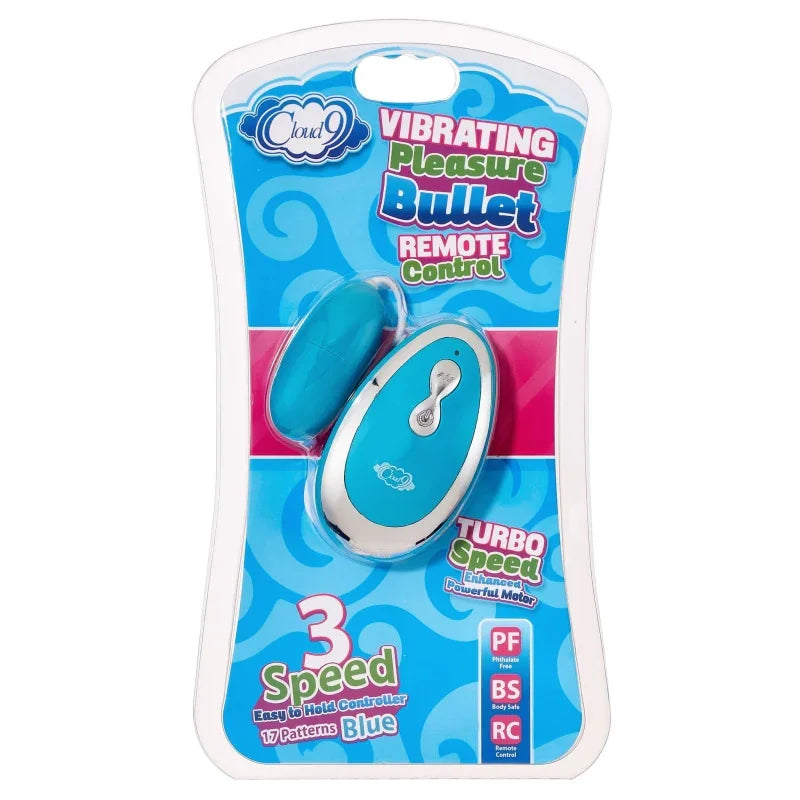 Cloud 9 3 Speed Bullet With Remote - Blue - MyPleasure