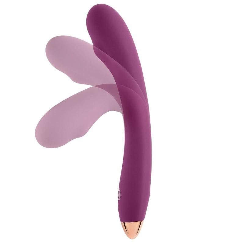 Cloud 9 Novelties G-Spot Slim 8 Inch Flexible Body Vibrator - Plum