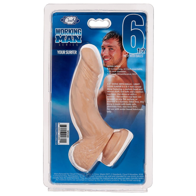 Cloud 9 Working Man 6.5 Inch With Balls - Your   Surfer - Light