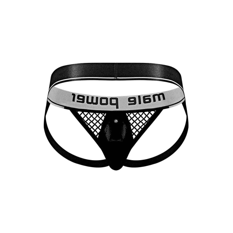 Cock Pit Net Cock Ring Jock - S/ M - Black - Lingerie & Sexy Apparel