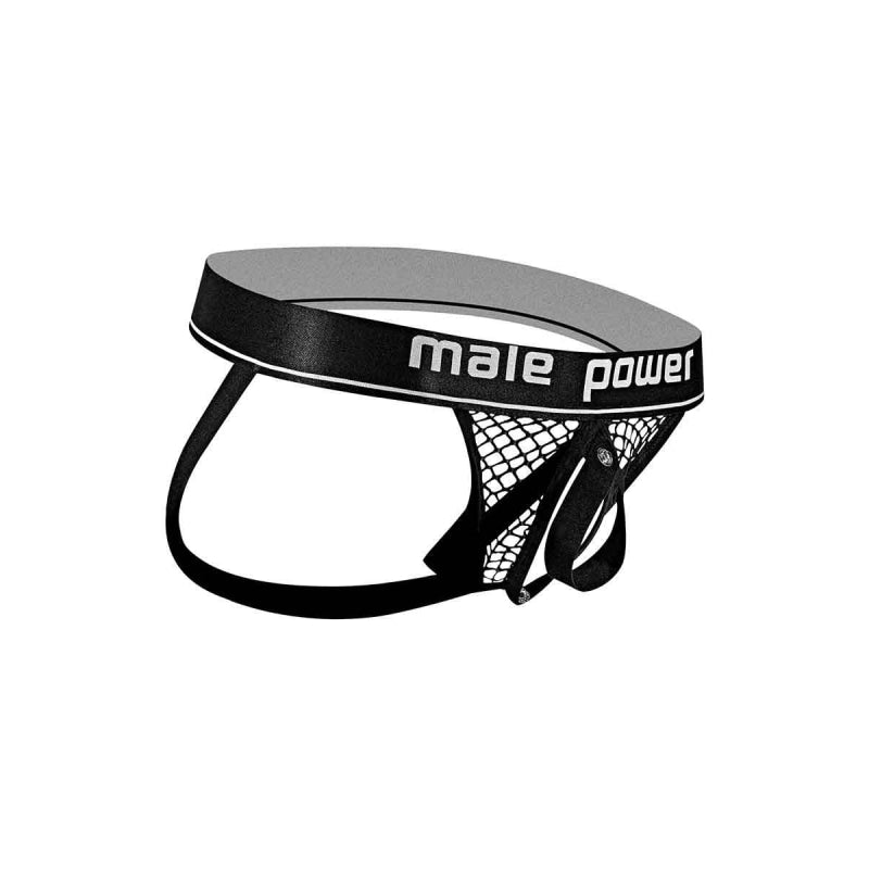 Cock Pit Net Cock Ring Jock - S/ M - Black - Lingerie & Sexy Apparel