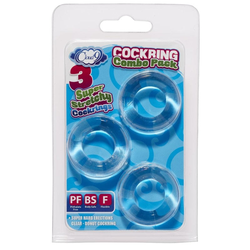 Cockring Combo Clear - Cockrings