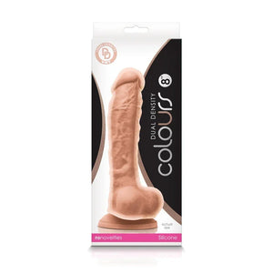 Colours - Dual Density - 8" Dildo - White - MyPleasure