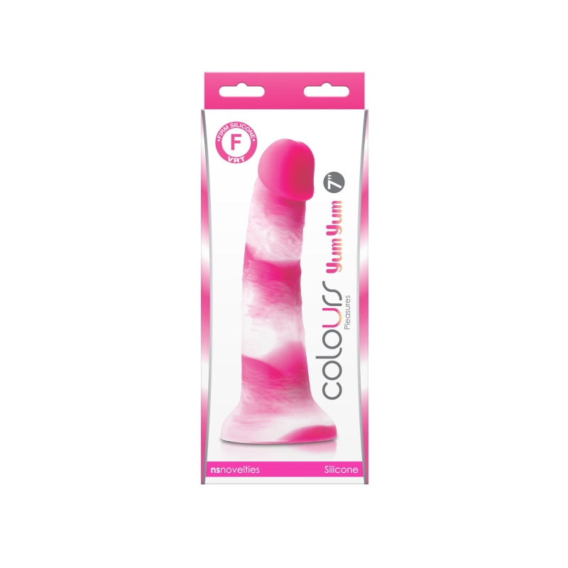 Colours - Pleasures - Yum Yum 7 In. Dildo - Pink - Dildos & Dongs