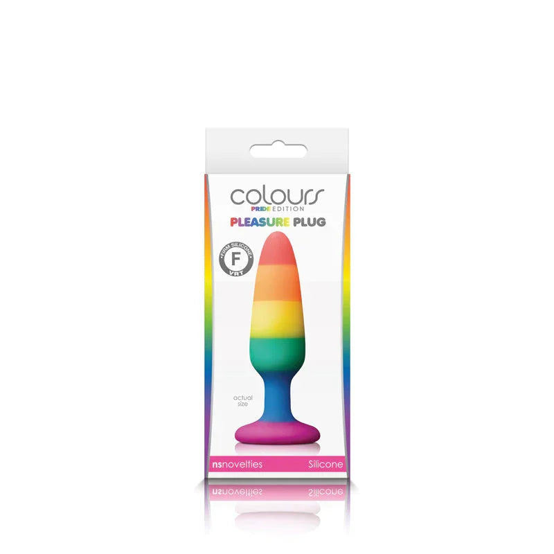 Colours - Pride Edition - Pleasure Plug - Medium - Rainbow - MyPleasure