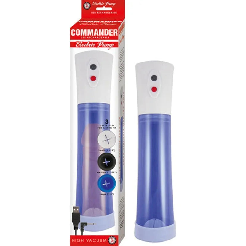 Commander Electric Pump - Blue - MyPleasure