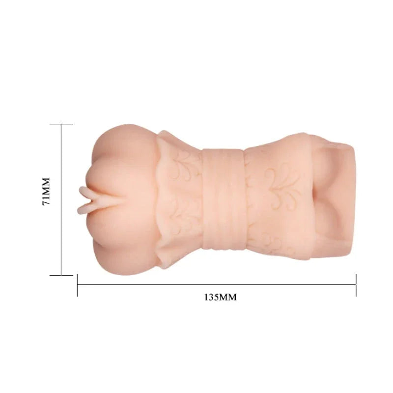 Crazy Bull No Lube Masturbator Sleeve - Realistic Pussy Skin-Like Texture - MyPleasure