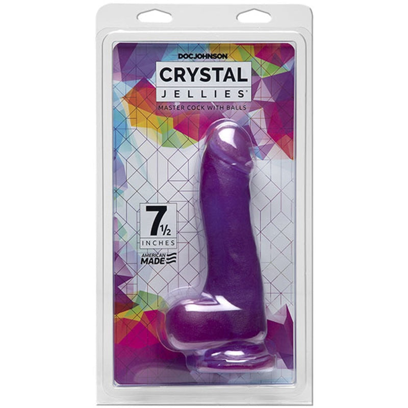 Crystal Jellies - 7.5 Inch Master Cock With Balls