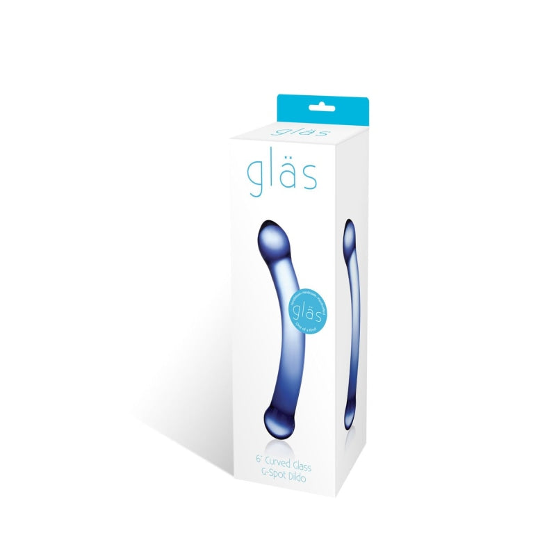 Curved G-Spot 6 Glass Dildo GLAS-147