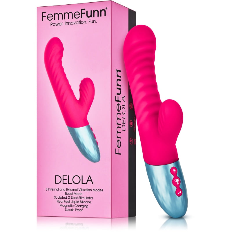 Delola Liquid Silicone Rabbit - Vibrators G-Spot Vibrators Rabbit Style