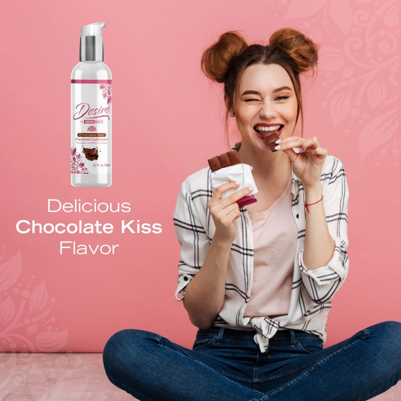 Desire - Flavored Lubricant - Chocolate Kiss - 2 Fl. Oz. - Lubricants Creams & Glides