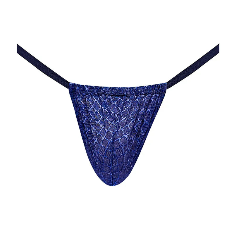 Diamond Mesh Posing Strap - One Size - Navy - MyPleasure