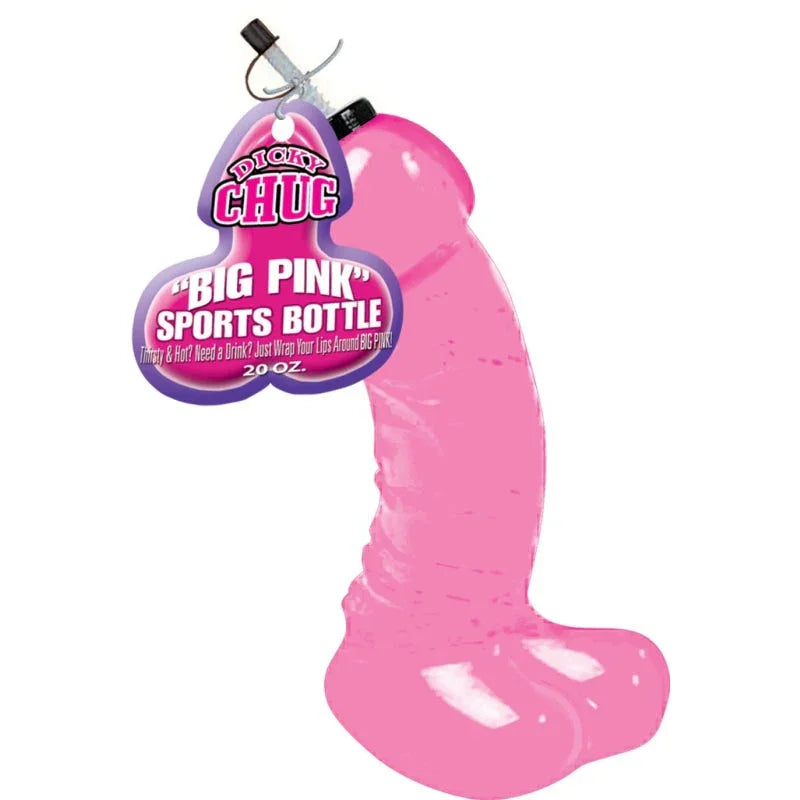 Dicky Chug Sports Bottle - Big Pink - MyPleasure