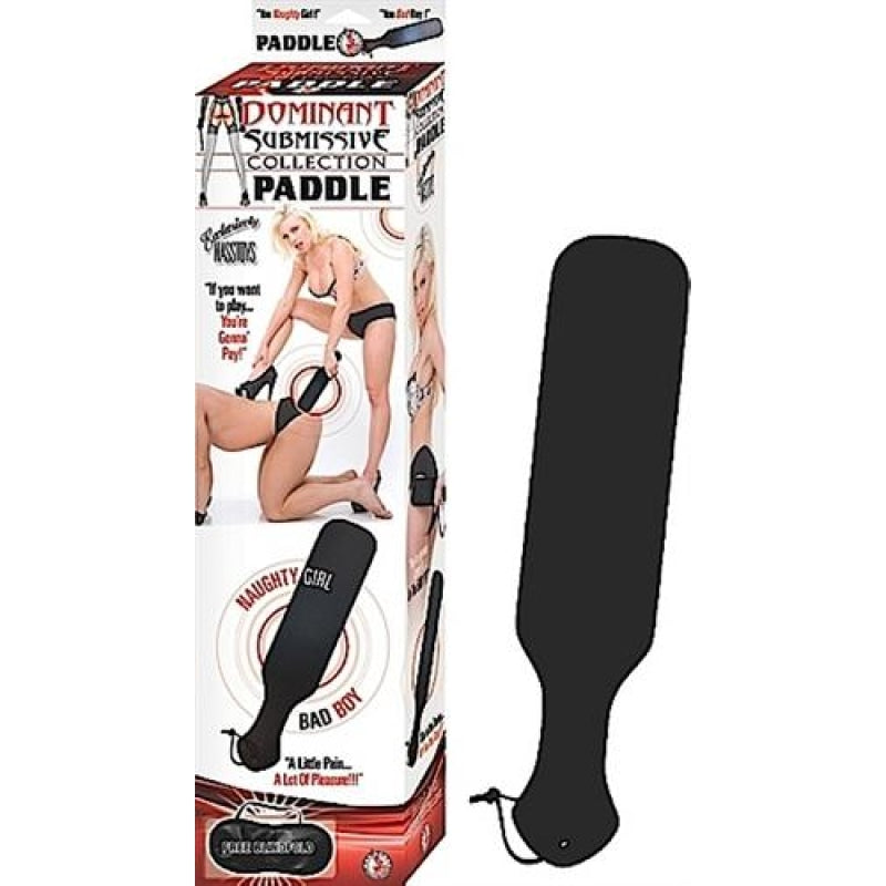 Dominant Submissive Collection Paddle-Black - Bondage & Fetish Toys Paddles Blindfolds