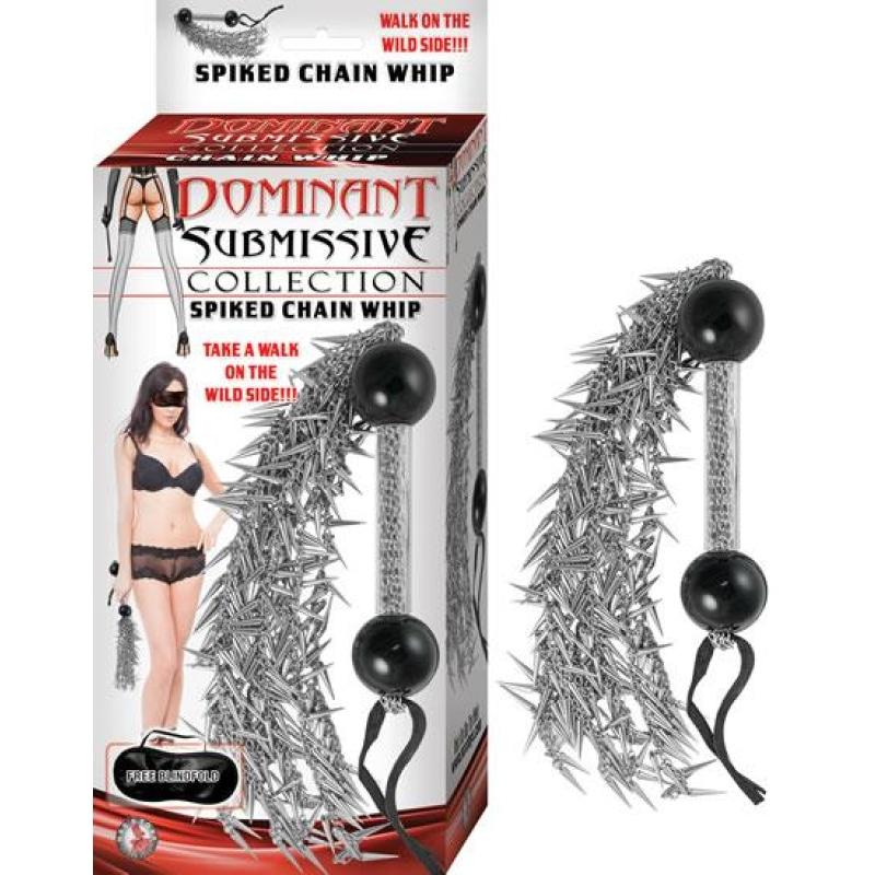 Dominant Submissive Collection Spiked Chain Spiked Chain Whip NW2758