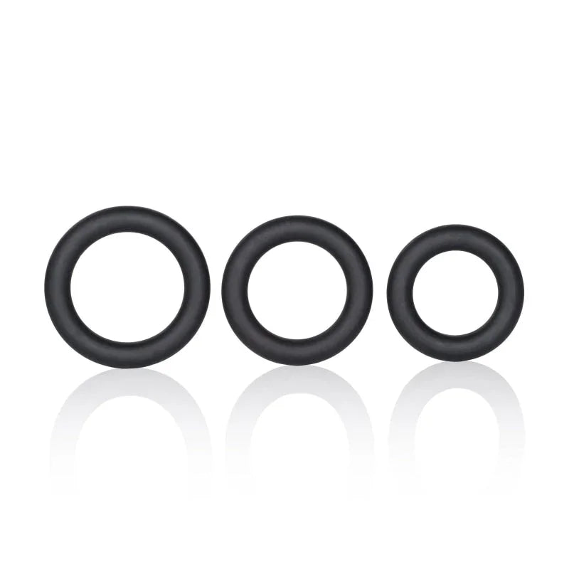 Dr. Joel Kaplan Silicone Support Rings - Black - MyPleasure