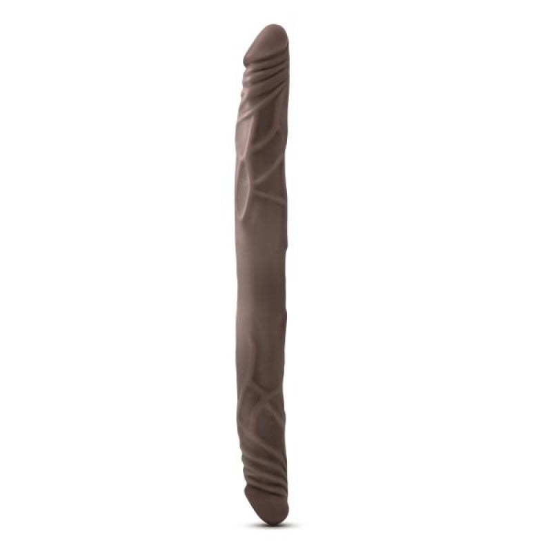 Dr. Skin - 14 Inch Double Dildo - Chocolate