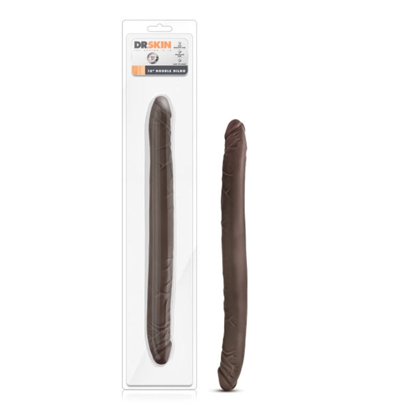 Dr. Skin - 16 Inch Double Dildo - Chocolate