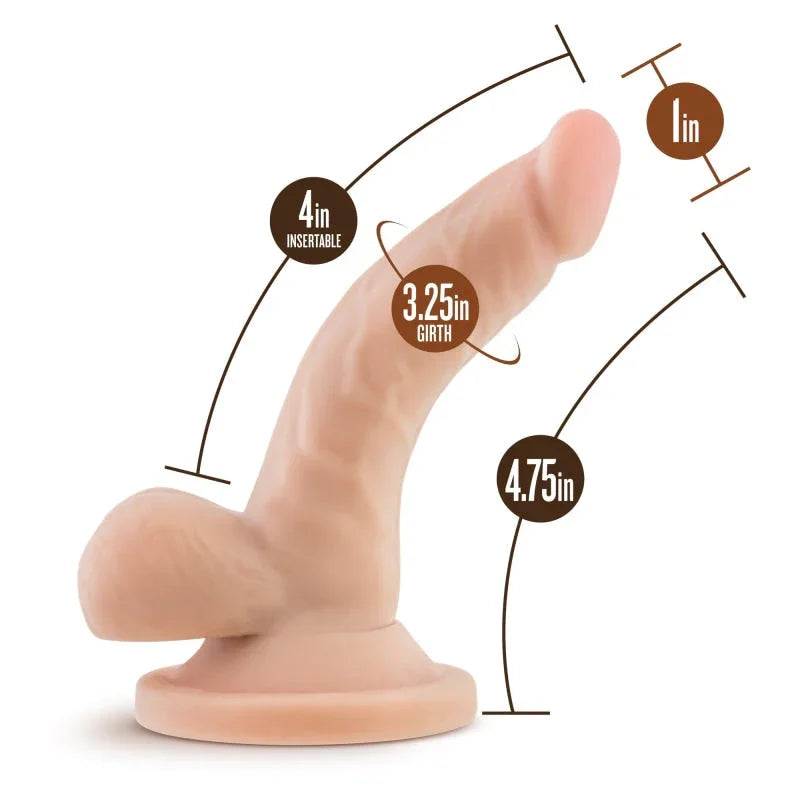 Dr. Skin - 4 Inch Mini Cock - Vanilla - MyPleasure