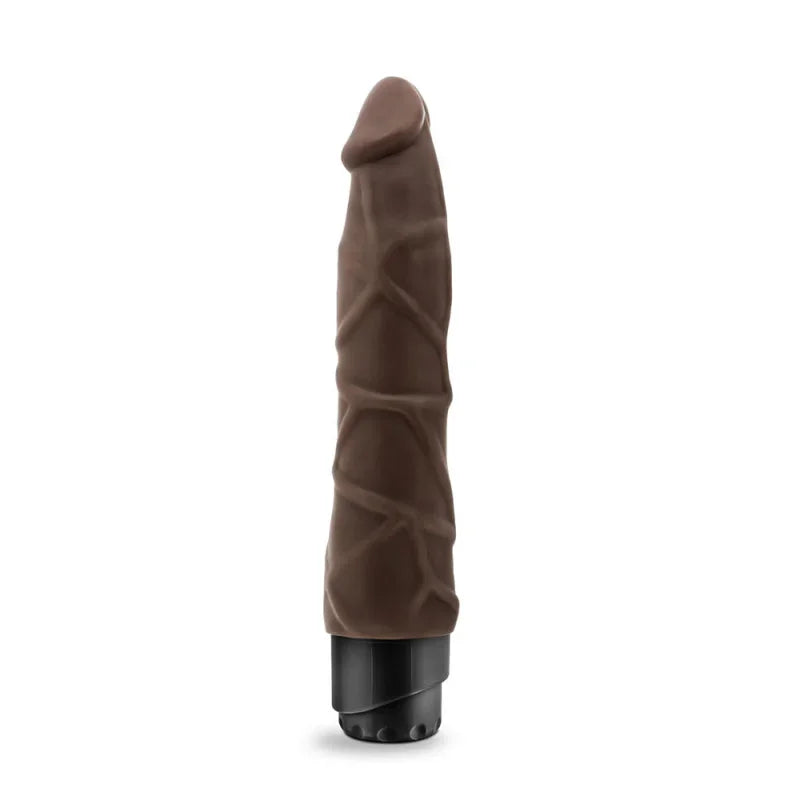 Dr. Skin - Cock Vibe 1 - 9 Inch Vibrating Cock - Chocolate - MyPleasure