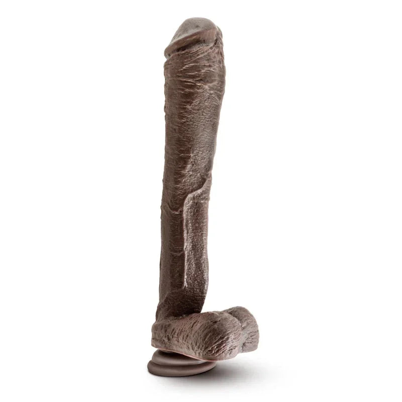 Dr. Skin Mr. Ed 13" Dildo With Suction Cup - Chocolate - MyPleasure