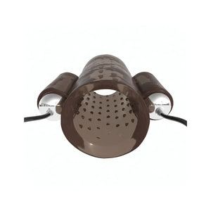 Dual Vibrating Penis Sleeve - Smoke - MyPleasure