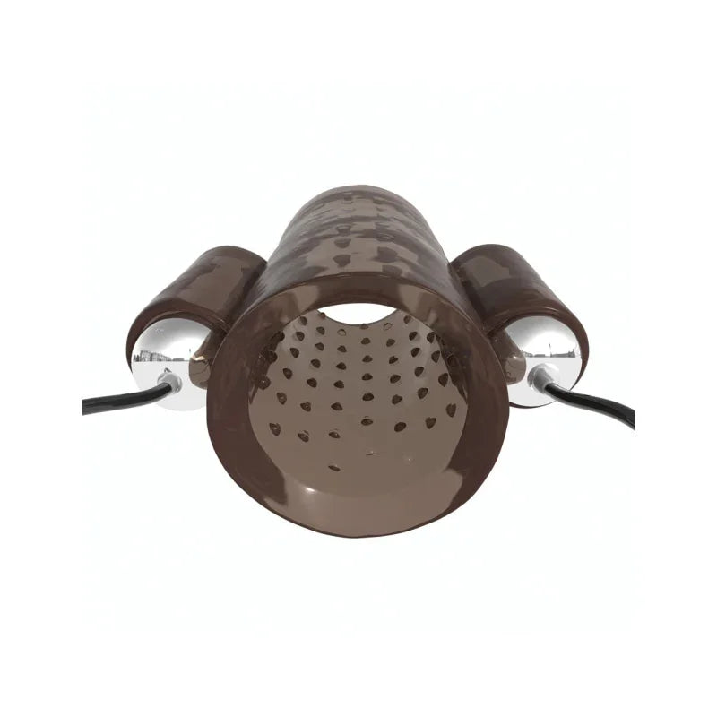 Dual Vibrating Penis Sleeve - Smoke - MyPleasure