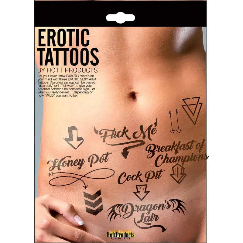 Erotic Tattoo's - Assorted Pack - MyPleasure