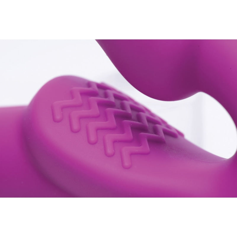 Evoke Vibrating Strapless Silicone Strap-on Dildo