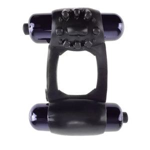 Fantasy C-Ringz Duo-Vibrating Super Ring Black - MyPleasure