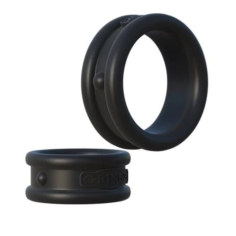 Fantasy C-Ringz Max Width Silicone Rings - Black - MyPleasure
