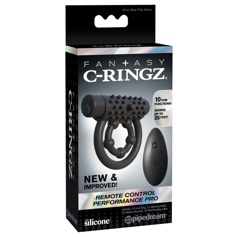 Fantasy C-Ringz Remote Control Performance Pro - Black