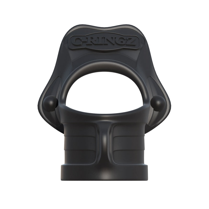 Fantasy C-Ringz Rock Hard Ring and Ball-Stretcher - Black - Cockrings