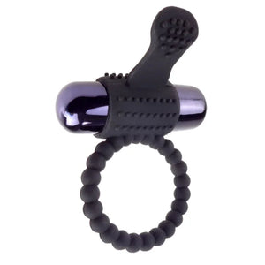 Fantasy C-Ringz Vibrating Silicone Super Ring Black - MyPleasure