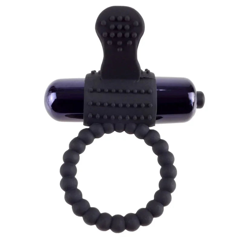 Fantasy C-Ringz Vibrating Silicone Super Ring Black - MyPleasure