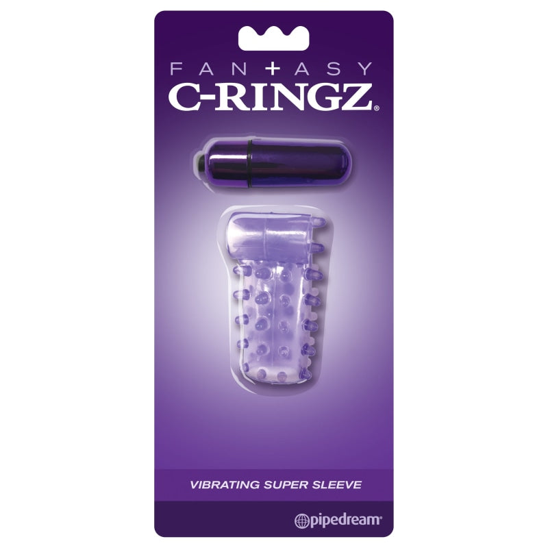 Fantasy C-Ringz Vibrating Super Sleeve Purple