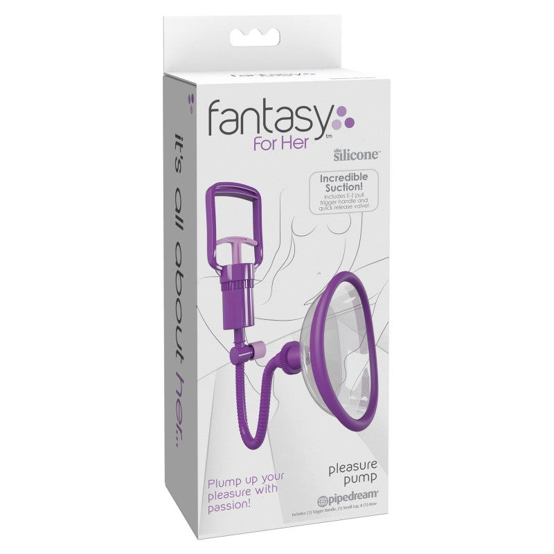 Fantasy for Her Manual Pleasure Pump - Purple - Clit Stimulators