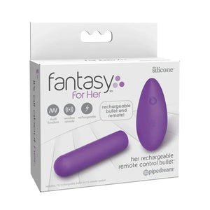 Fantasy for Her - Her Rechargeable Remote Control Bullet Purple - MyPleasure