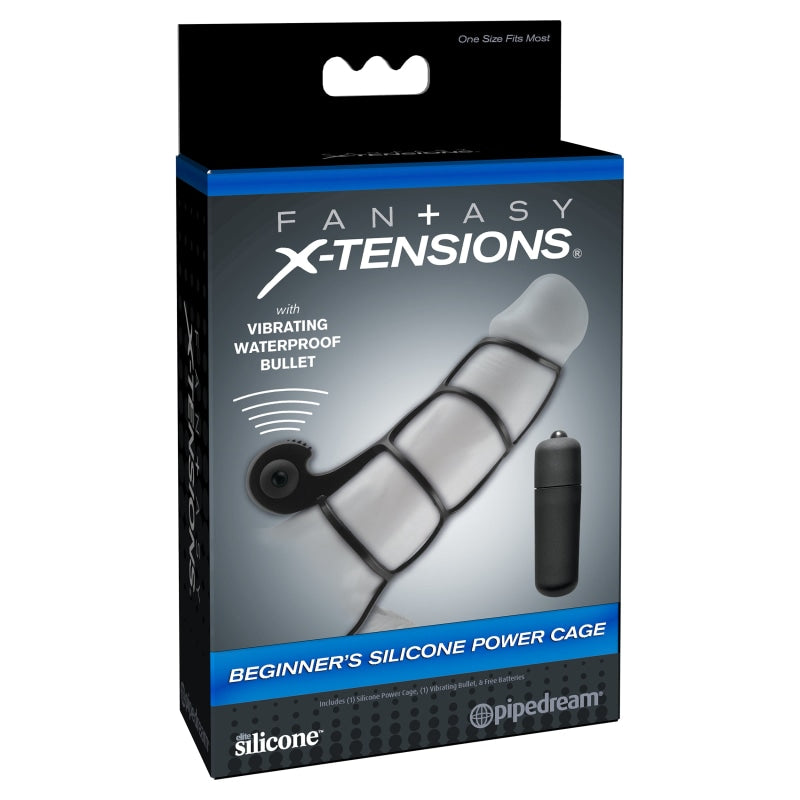 Fantasy X-Tensions Beginners Silicone Power  Cage - Black