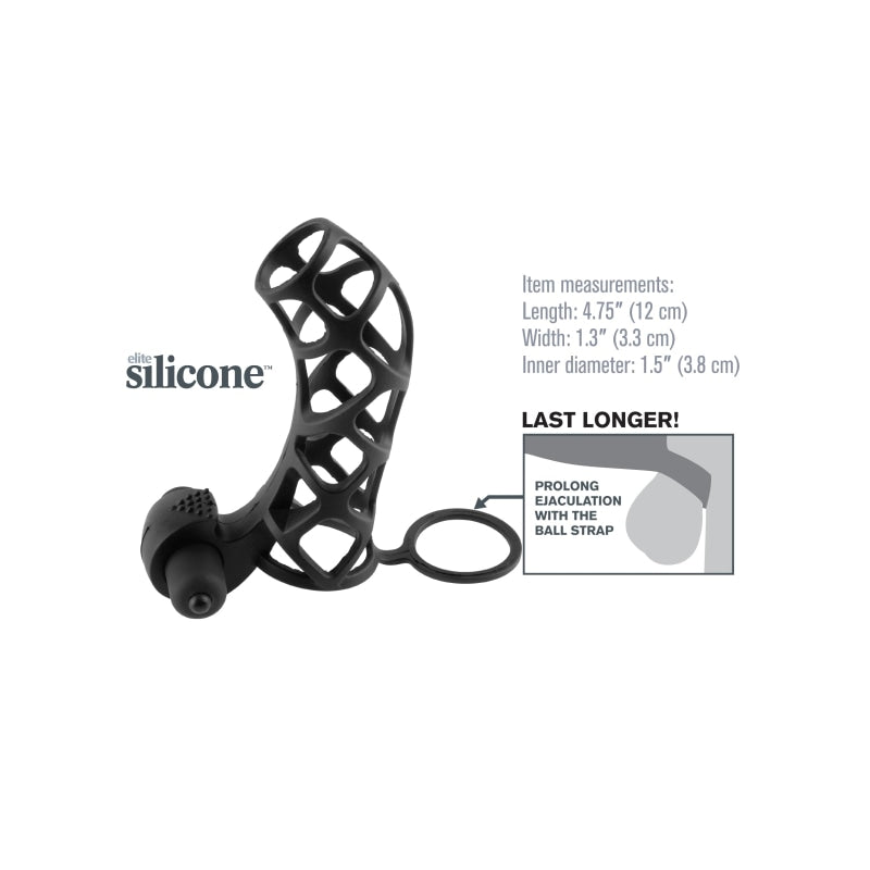 Fantasy X-Tensions Extreme Silicone Power Cage - Black