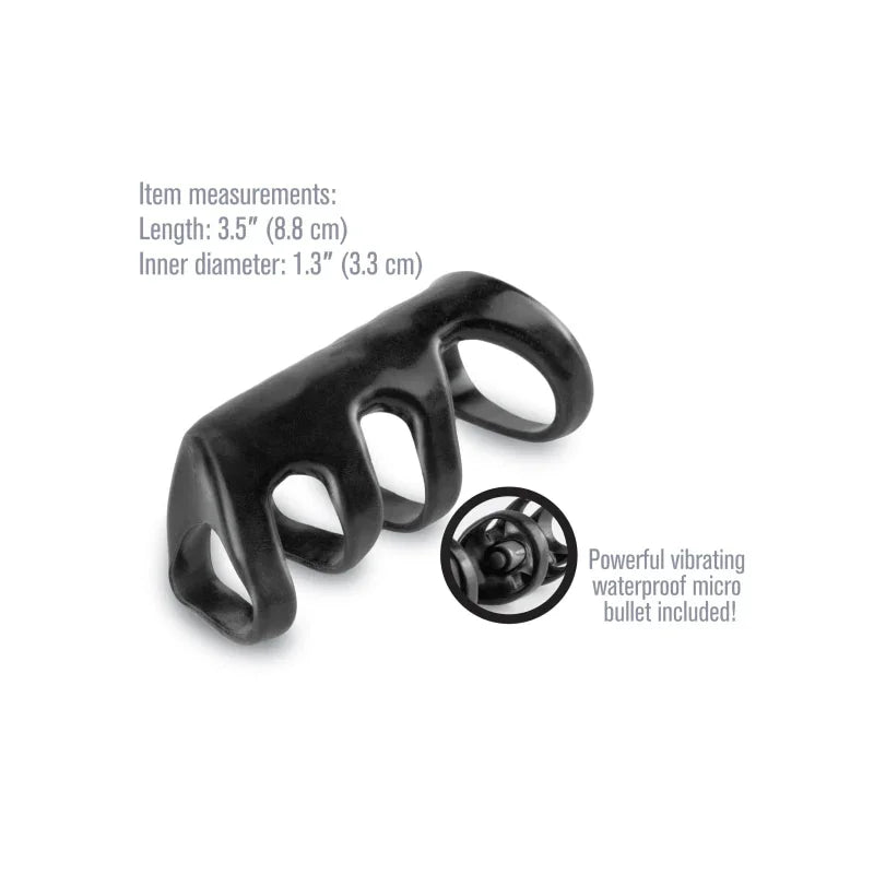Fantasy X-Tensions Vibrating Power Cage - Black - MyPleasure
